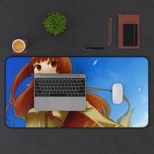 Load image into Gallery viewer, Spice And Wolf Mouse Pad (Desk Mat) With Laptop