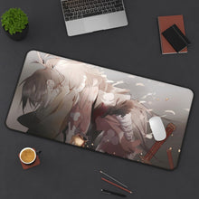 Load image into Gallery viewer, Hyakkimaru and Mio Mouse Pad (Desk Mat) On Desk