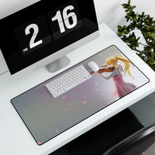 Load image into Gallery viewer, Kaori Miyazono Mouse Pad (Desk Mat) With Laptop