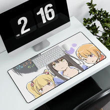 Load image into Gallery viewer, Mieruko-chan Mouse Pad (Desk Mat) With Laptop