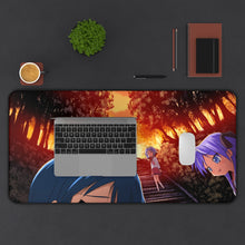 Load image into Gallery viewer, Lucky Star Konata Izumi, Kagami Hiiragi, Tsukasa Hiiragi Mouse Pad (Desk Mat) With Laptop
