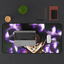 Load image into Gallery viewer, Black Goku 8k Mouse Pad (Desk Mat) With Laptop