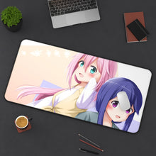 Load image into Gallery viewer, Laid-Back Camp Mouse Pad (Desk Mat) On Desk