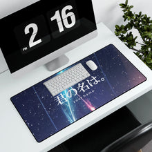 Load image into Gallery viewer, Your Name. Mouse Pad (Desk Mat) With Laptop