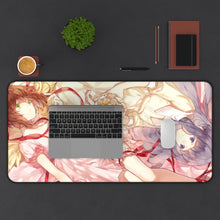Load image into Gallery viewer, Cardcaptor Sakura Sakura Kinomoto, Tomoyo Daidouji Mouse Pad (Desk Mat) With Laptop
