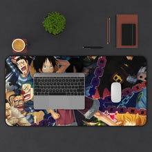 Load image into Gallery viewer, One Piece Monkey D. Luffy, Jinbe Mouse Pad (Desk Mat) Background