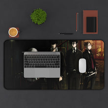 Load image into Gallery viewer, Psycho-Pass Inspecters and a villain Mouse Pad (Desk Mat) With Laptop