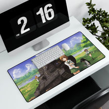 Load image into Gallery viewer, Girls und Panzer Mouse Pad (Desk Mat) With Laptop