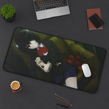 Load image into Gallery viewer, Mei Misaki Mouse Pad (Desk Mat) On Desk