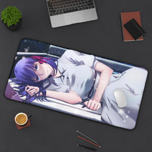 Load image into Gallery viewer, Sakura Matou Mouse Pad (Desk Mat) On Desk