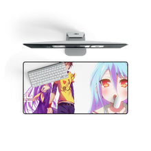 Load image into Gallery viewer, Sora and Shiro Mouse Pad (Desk Mat) On Desk