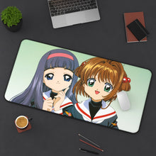 Load image into Gallery viewer, Cardcaptor Sakura Sakura Kinomoto, Tomoyo Daidouji Mouse Pad (Desk Mat) On Desk