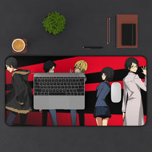 Load image into Gallery viewer, Durarara!! Izaya Orihara, Shizuo Heiwajima, Celty Sturluson, Masaomi Kida, Anri Sonohara Mouse Pad (Desk Mat) With Laptop