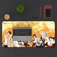 Load image into Gallery viewer, Bungou Stray Dogs Osamu Dazai, Atsushi Nakajima, Ranpo Edogawa, Akiko Yosano, Doppo Kunikida Mouse Pad (Desk Mat) With Laptop