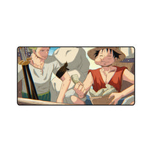 Load image into Gallery viewer, One Piece Monkey D. Luffy, Roronoa Zoro Mouse Pad (Desk Mat)