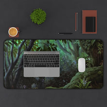 Load image into Gallery viewer, Princess Mononoke Mouse Pad (Desk Mat) With Laptop