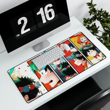 Load image into Gallery viewer, My Hero Academia Izuku Midoriya, Katsuki Bakugou, Tenya Iida Mouse Pad (Desk Mat) With Laptop