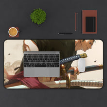 Load image into Gallery viewer, Roronoa Zoro Mouse Pad (Desk Mat) Background