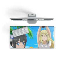 Load image into Gallery viewer, Is It Wrong to Try to Pick Up Girls in a Dungeon? Hestia Mouse Pad (Desk Mat) On Desk