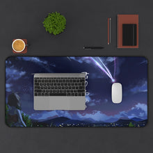 Load image into Gallery viewer, Your Name. Mouse Pad (Desk Mat) With Laptop