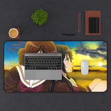 Load image into Gallery viewer, Sound! Euphonium Kumiko Oumae, Reina Kousaka Mouse Pad (Desk Mat) With Laptop
