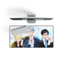 Load image into Gallery viewer, Yuri!!! on Ice Mouse Pad (Desk Mat) On Desk