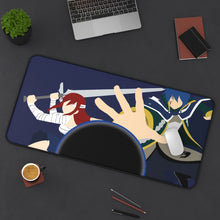Load image into Gallery viewer, Fairy Tail Erza Scarlet, Jellal Fernandes Mouse Pad (Desk Mat) On Desk