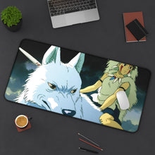 Load image into Gallery viewer, Princess Mononoke Mouse Pad (Desk Mat) On Desk