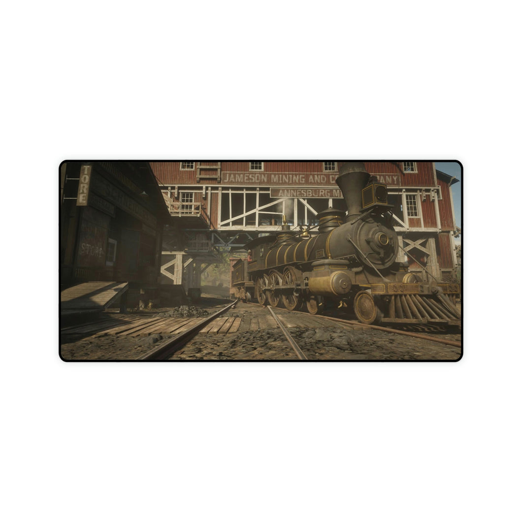 Locomotive in Annesburg Mouse Pad (Desk Mat)