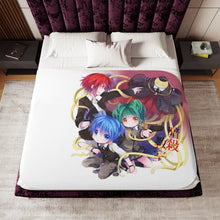 Load image into Gallery viewer, Assassination Classroom Koro-sensei, Karma Akabane, Nagisa Shiota, Kaede Kayano Sherpa Blanket

