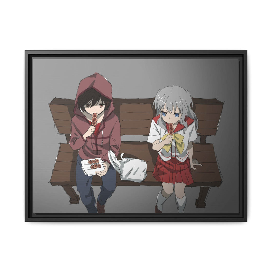 Yū Otosaka and Nao Tomori Together Canvas Framed Art Print