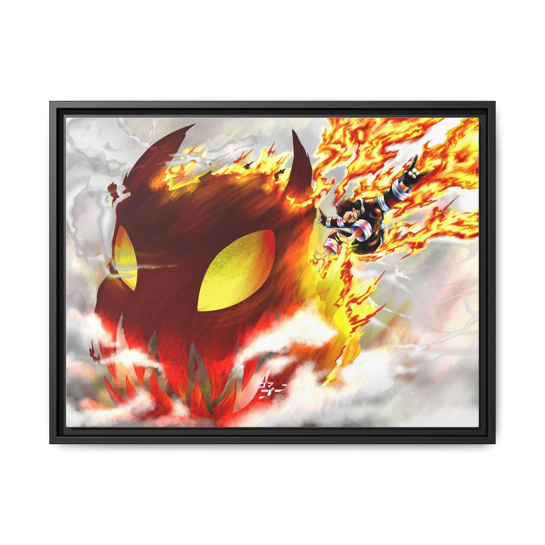 Fire Force Shinra Kusakabe Canvas Framed Art Print