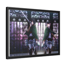 Load image into Gallery viewer, Mikasa and Levi Ackerman Canvas Framed Art Print
