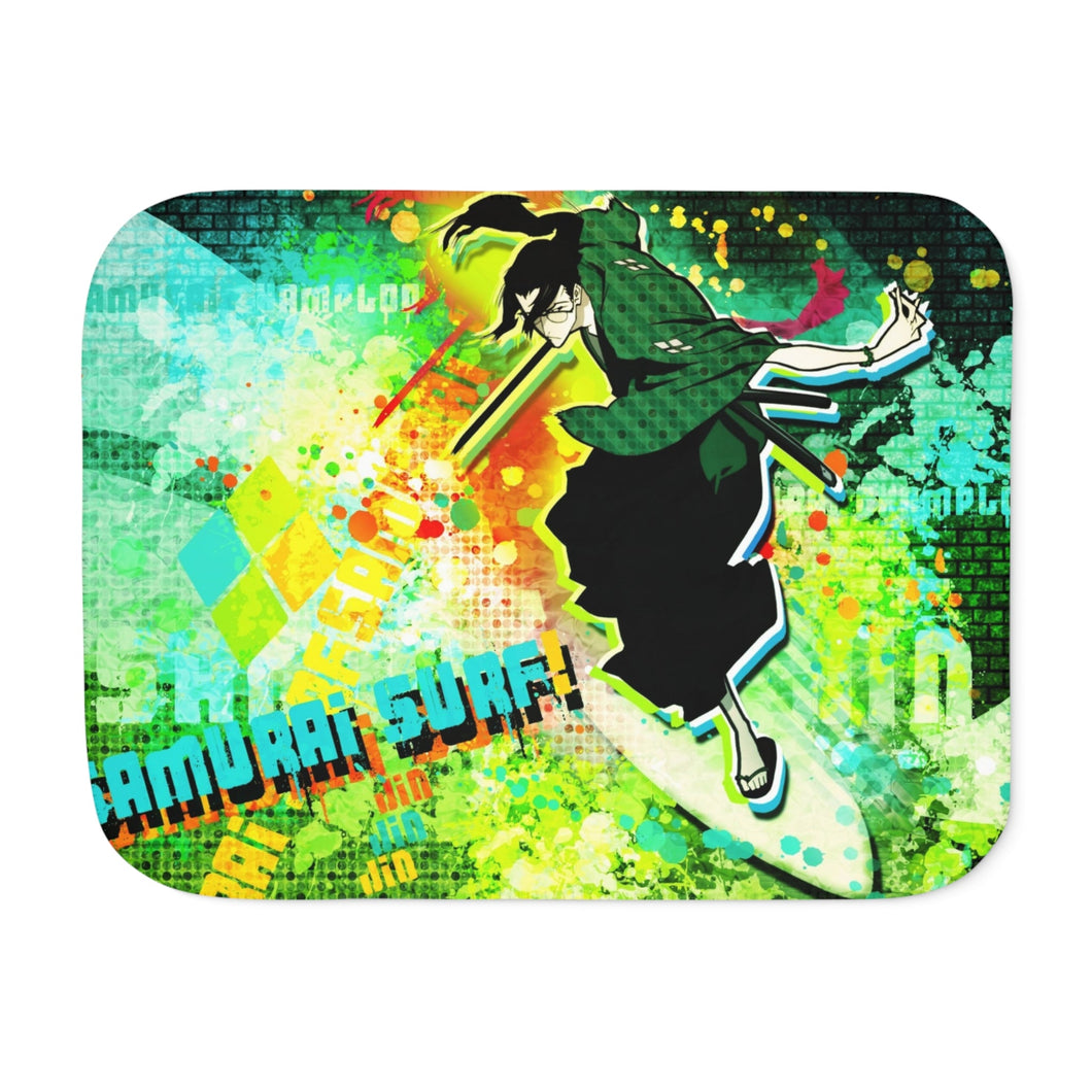 Anime Samurai Champloor Sherpa Blanket