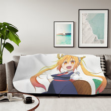 Load image into Gallery viewer, Miss Kobayashi&#39;s Dragon Maid Sherpa Blanket
