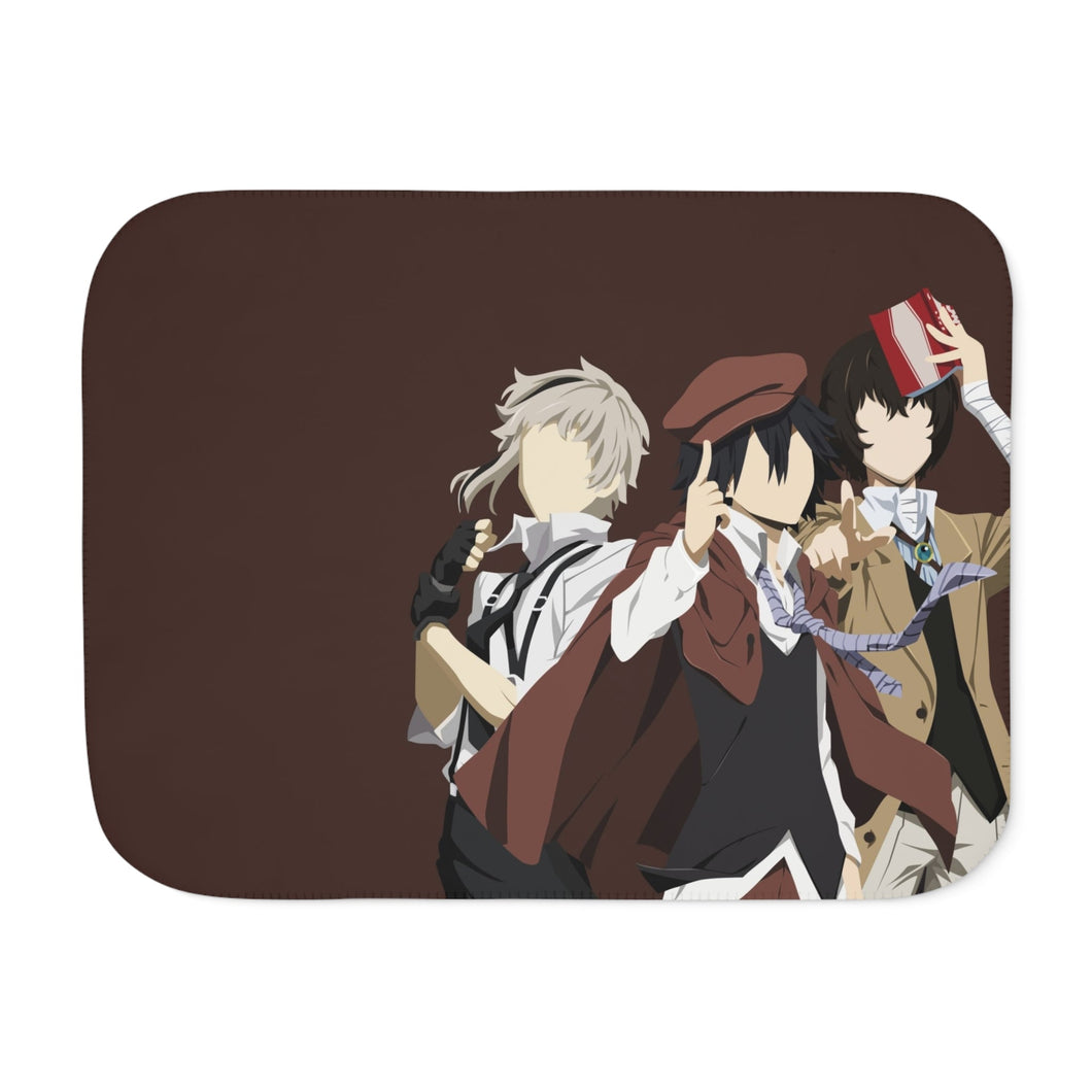 Atsushi - Ranpo - Dazai | Bungou Stray Dogs Sherpa Blanket