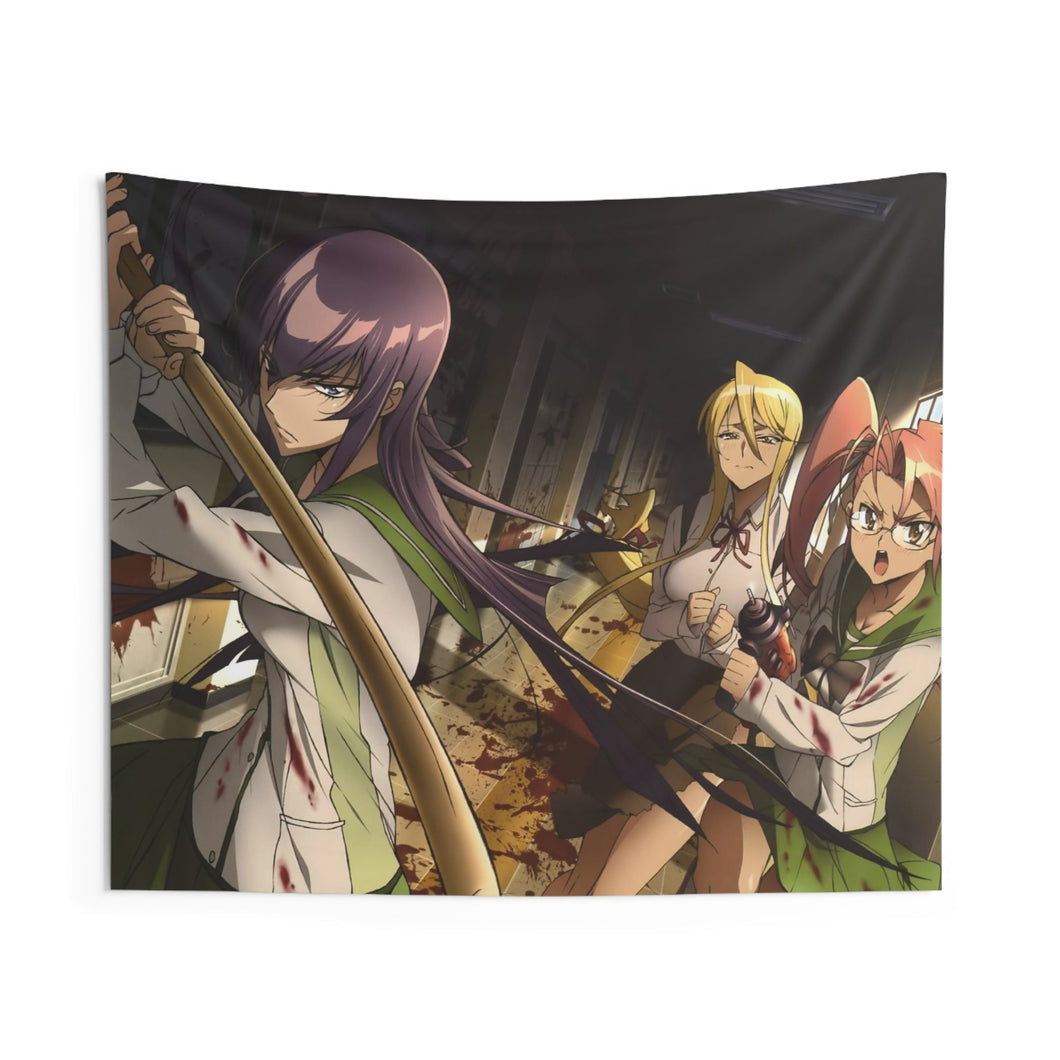 Highschool Of The Dead Indoor Wall Tapestry