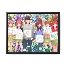 Load image into Gallery viewer, The Quintessential Quintuplets Miku Nakano, Itsuki Nakano, Nino Nakano, Yotsuba Nakano, Ichika Nakano Canvas Framed Art Print
