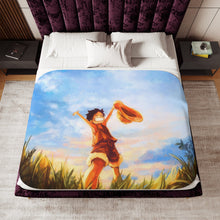 Load image into Gallery viewer, Monkey D. Luffy Sherpa Blanket

