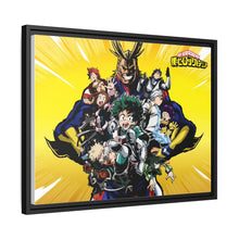 Load image into Gallery viewer, My Hero Academia Izuku Midoriya, Katsuki Bakugou, Tenya Iida, Shouta Aizawa, Tsuyu Asui Canvas Framed Art Print
