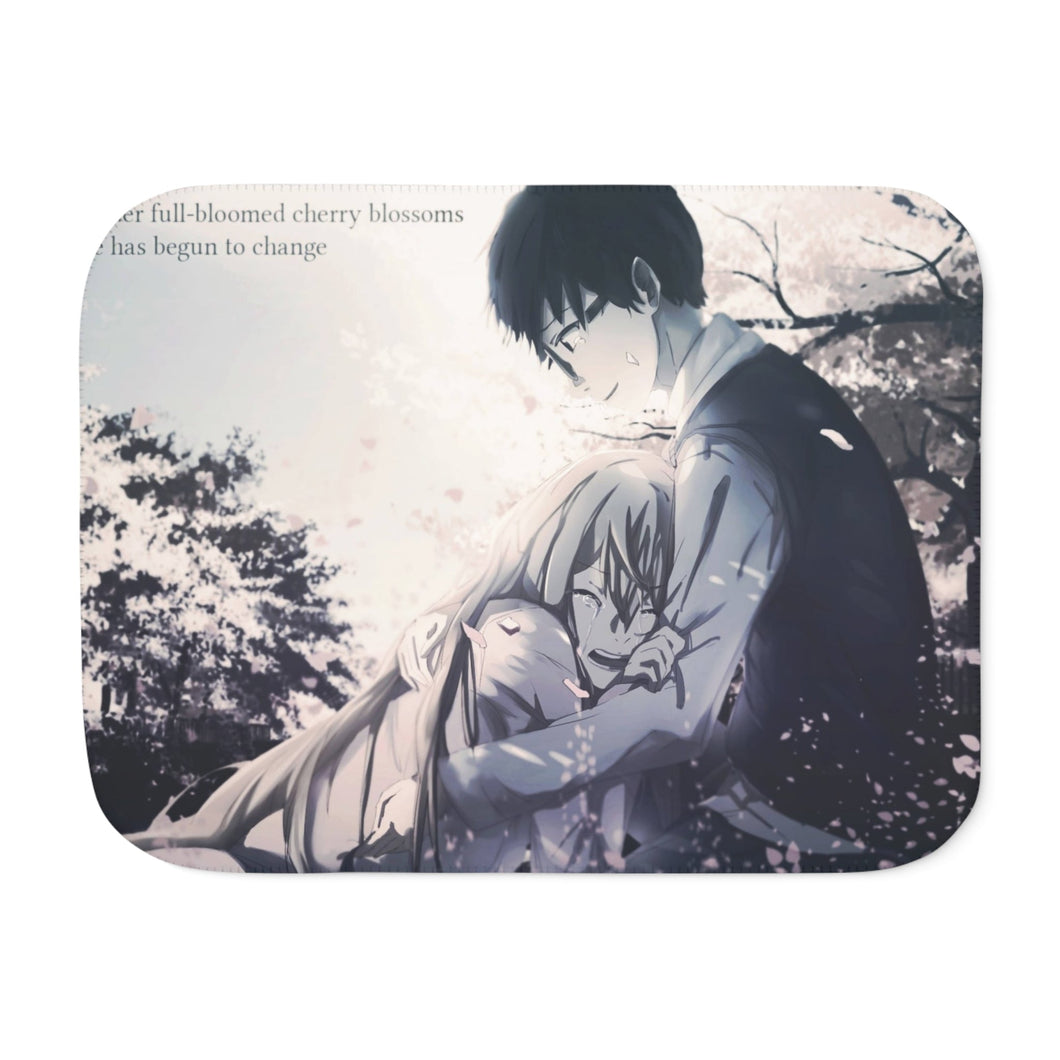 Anime Your Lie in April Sherpa Blanket