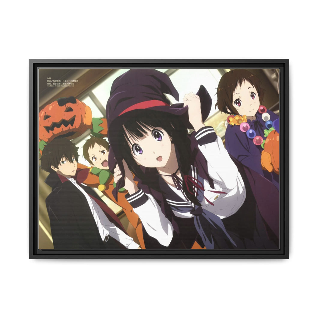 halloween Party Canvas Framed Art Print