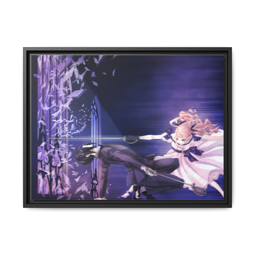 Black Butler Canvas Framed Art Print