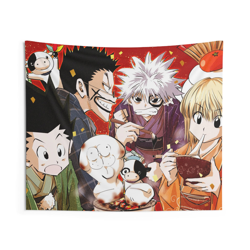 Hunter x Hunter Killua Zoldyck, Kurapika, Gon Freecss Indoor Wall Tapestry