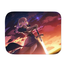 Load image into Gallery viewer, Saber (Fate Series) Sherpa Blanket
