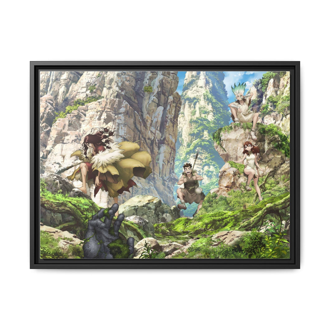 Dr. Stone Yuzuriha Ogawa Canvas Framed Art Print