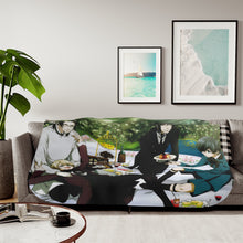 Load image into Gallery viewer, Black Butler Sherpa Blanket
