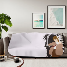 Load image into Gallery viewer, Death Note Light Yagami, Ryuk Sherpa Blanket
