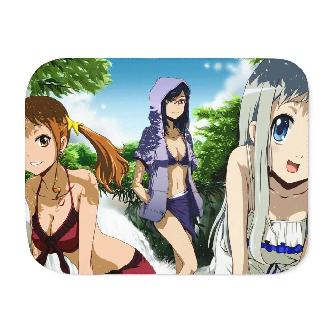 Anohana Meiko Honma, Naruko Anjou, Atsumu Matsuyuki Sherpa Blanket
