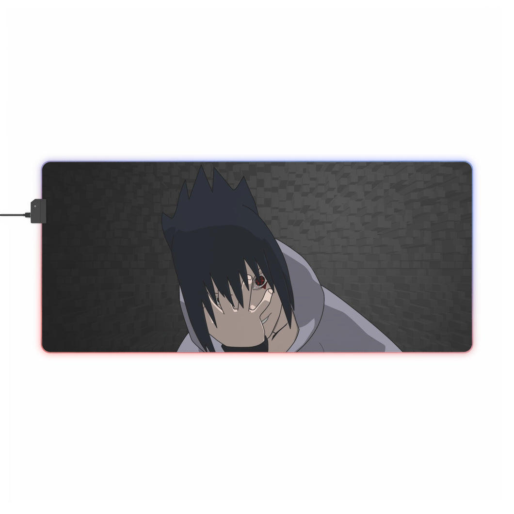 Naruto - Sasuke Uchiha RGB LED Mouse Pad (Desk Mat)